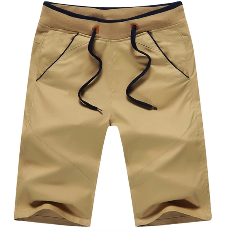 

Summer Cotton Shorts Mens Fashion Brand Breathable Male Casual Shorts Solid Plus Size M-5XL High Quality Cool Bermuda Masculino