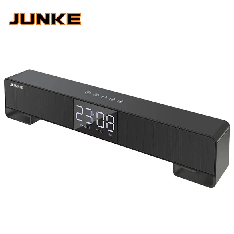 ЖК часы HIFI беспроводные стерео Super Bass Caixa Sound Box HandFree для телефона power bank 10 Вт 2200 мАч