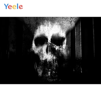 

Yeele Vinyl Scary Zombie Skull Children Happy Halloween Party Photography Background Night Photocall Backdrop For Photo Studio