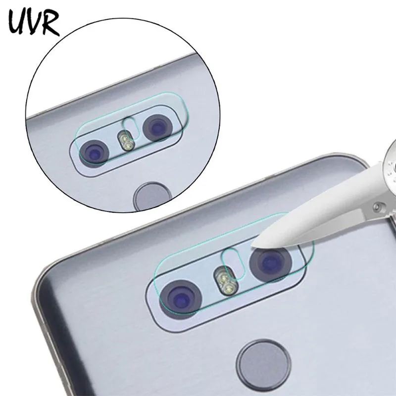 

UVR 2PCS Rear Camera Lens Clear Tempered Glass Screen Protector For LG G6 G600S H870 Dedicated Back Camera Lens Protective Film