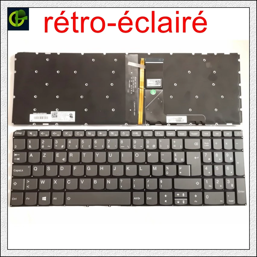 

French Azerty backlit Keyboard for Lenovo 320-15 320-15ABR 320-15AST 320-15IAP 320-15IKB 320S-15ISK 320S-15IKB V320-17isK FR