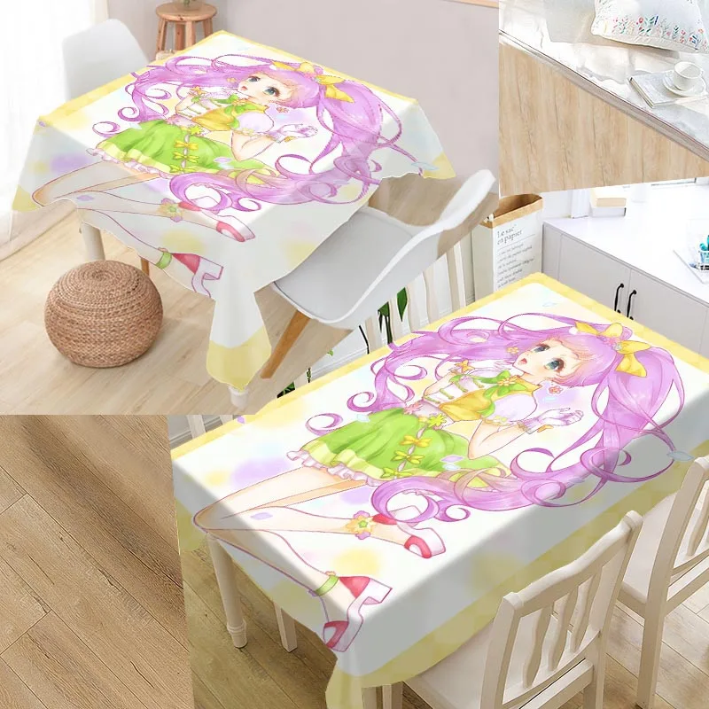 

Custom Pripara Shion and Sophie Table Cloth Oxford Rectangular Waterproof Oilproof Table Cover Wedding Tablecloth #QAZ98K