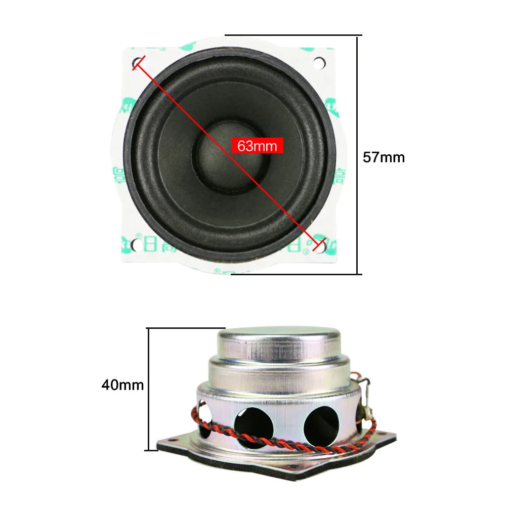 Computer speakers Portable speakers Audio speakers 2.25 inch 57MM Neodymium Full Range 8 Ohm 8W TV Echo Wall For JBL 2PCS