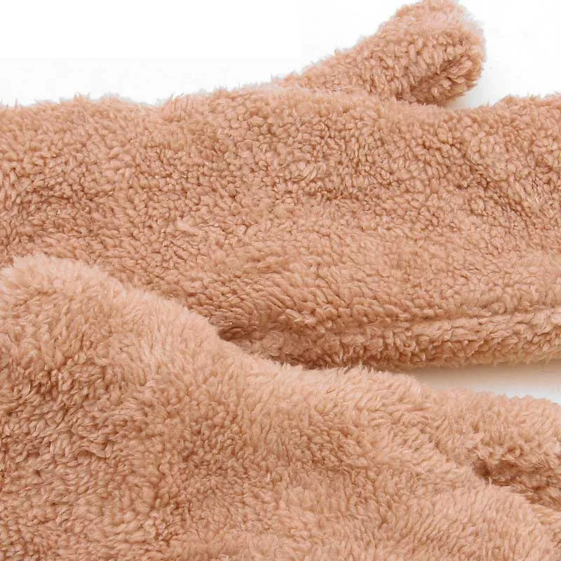 Корейские зимние теплые женские перчатки, Студенческая Милая версия, даже кроличья шерсть, двойное утолщение, плюс кашемировые перчатки