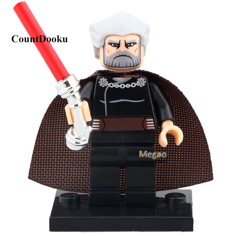 

Count Dooku Curved Lightsaber Sith PG643 gifts Chrome Handle Single Sale Building Block Best Children Gift Toy