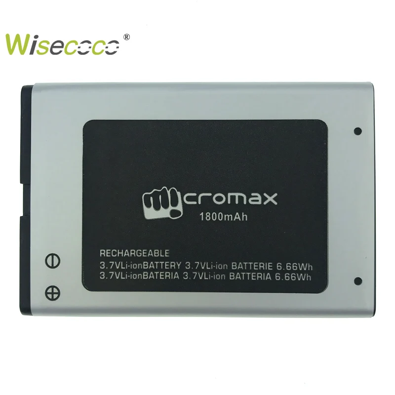 

WISECOCO In Stock High Quality 2019 New 1800mAh Battery For Micromax X800 Mobile Phone With Tracking Number