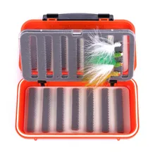 3 стиля насекомое дорога Yafei ящик для рыболовной приманки муха приманка для рыбалки коробка для крючков двухсторонняя Водонепроницаемая пластиковая пенопластовая коробка для хранения