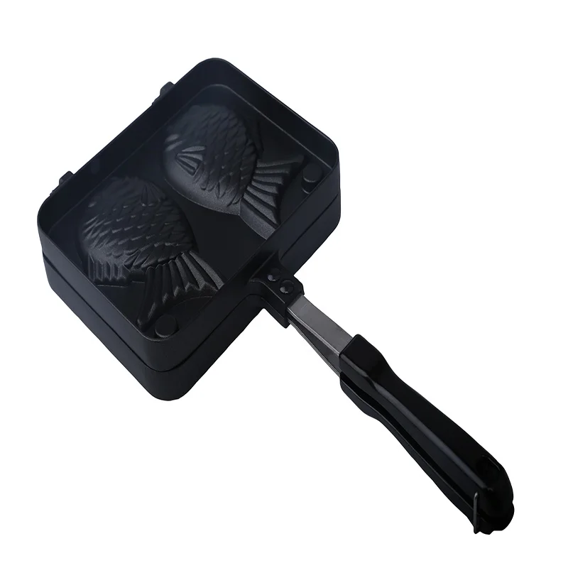 Baratos 1 pieza forma de pez molde para gofres fabricante Taiyaki molde para torta molde hogar DIY niños amor desayuno familia Cocina Barbacoa herramienta para hornear