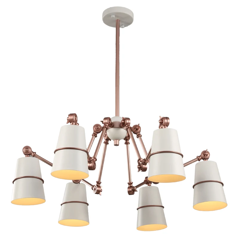 

Nordic Modern 6 arm Pendant Light Creative steel Spider Pendant lamps unfoldable Living room Dining room Lamp E27 LED lamp
