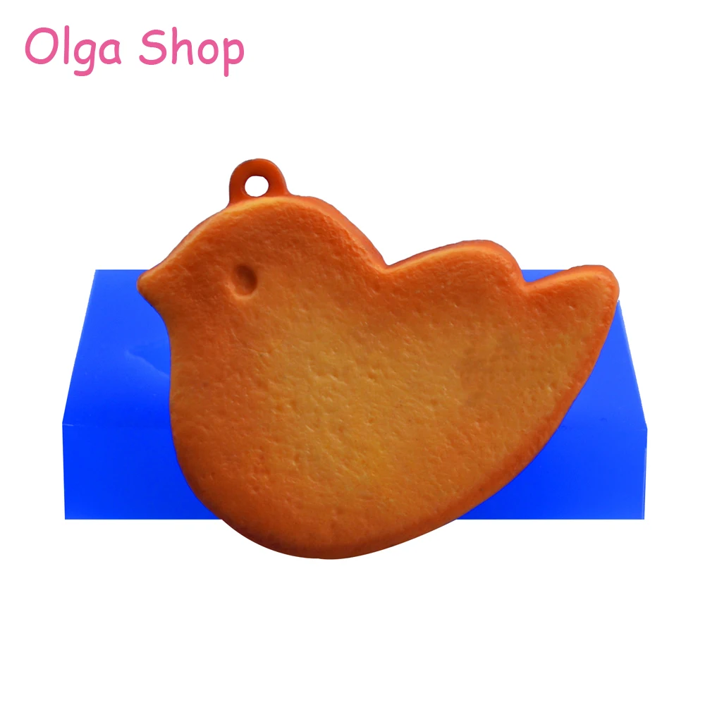 QYL359 Large Bird Cookie Mold Animal Flexible Silicone Mold Resin Mould