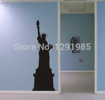 

Statue of Liberty Wall Decal mural decor new york Famous Landmarks Removable Wall Decor Decal Sticker Fashion Free Shipping