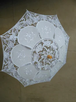 

Bride Lace Umbrella Wedding Bridesmaid Wooden Handle Wedding Craft Creative Umbrella Wedding Decoration Umbrella