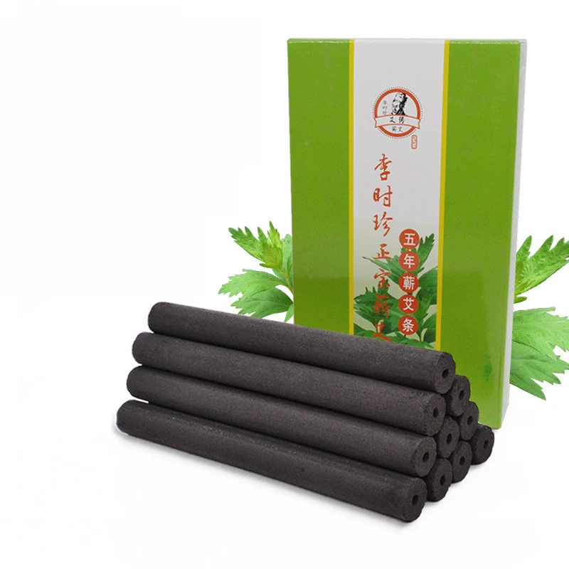 

Smokeless Moxa Stick Smoke-free Moxibustion Roller For Acupuncture Massage Wormwood Moxa 40x120mm Traditional Therapy