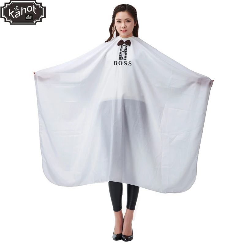 

Salon Professional Hair Styling Cape,Large with Bow-tie Boss Hair Cutting Coloring Styling Waterproof Cape Hairdresser Wai Cloth