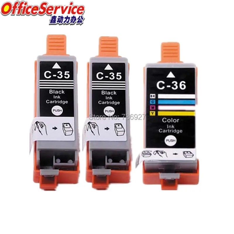 5 черный PGI 35 Совместимый струйный картридж PGI35 для принтера Canon PIXMA IP100B IP100|inkjet