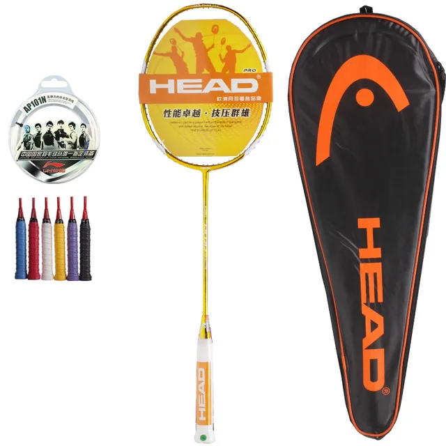 HEAD 4U titanium metal badminton racket full carbon fiber plating pure
