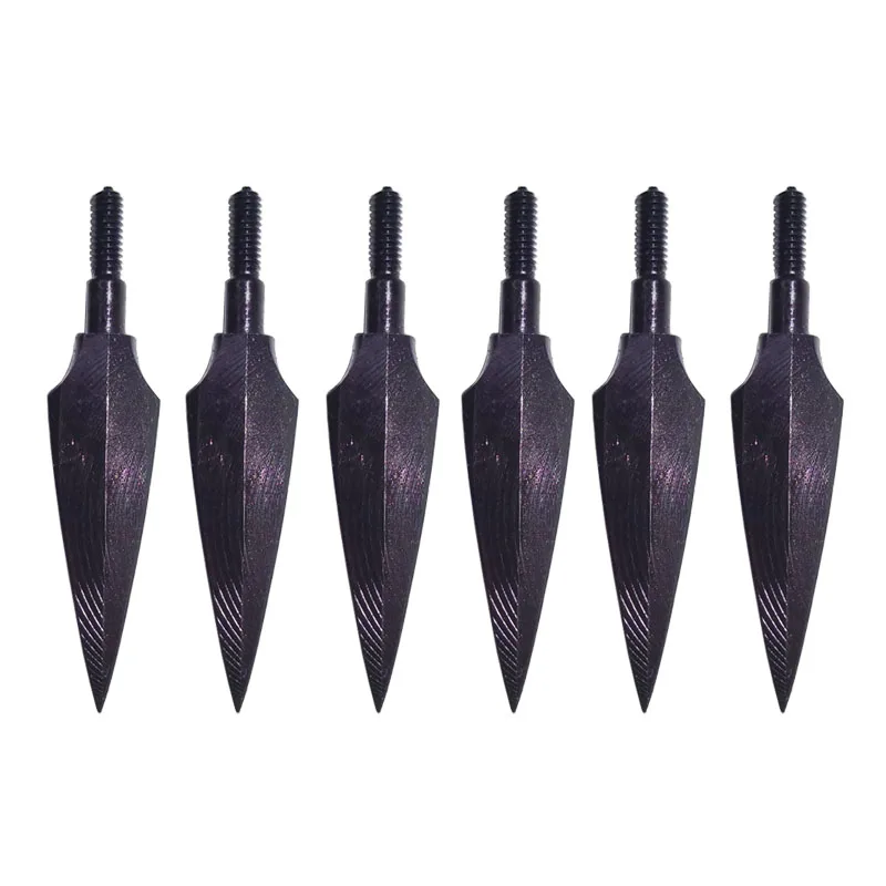 thumbnail image 2 of 6 Or 12 Pack Of 100-Grain Fixed Blade Broadheads - Screw-In Arrow Tips For Compound/Recurve Bows 2 of 12