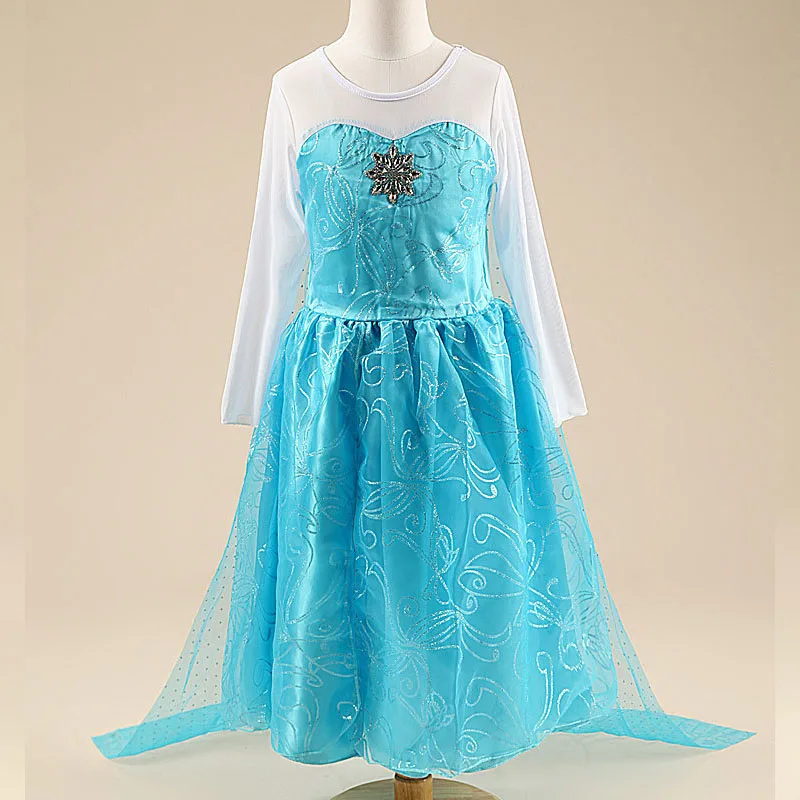 Little Girls Princess Dresses Frozen Elsa Dress for Girls Vestidos Kids Infants Cosplay Elza Anna Children Clothing Elsa Set Little Girls Princess Dresses Frozen Elsa Dress for Girls Vestidos Kids Infants Cosplay Elza Anna Children Clothing Elsa Set