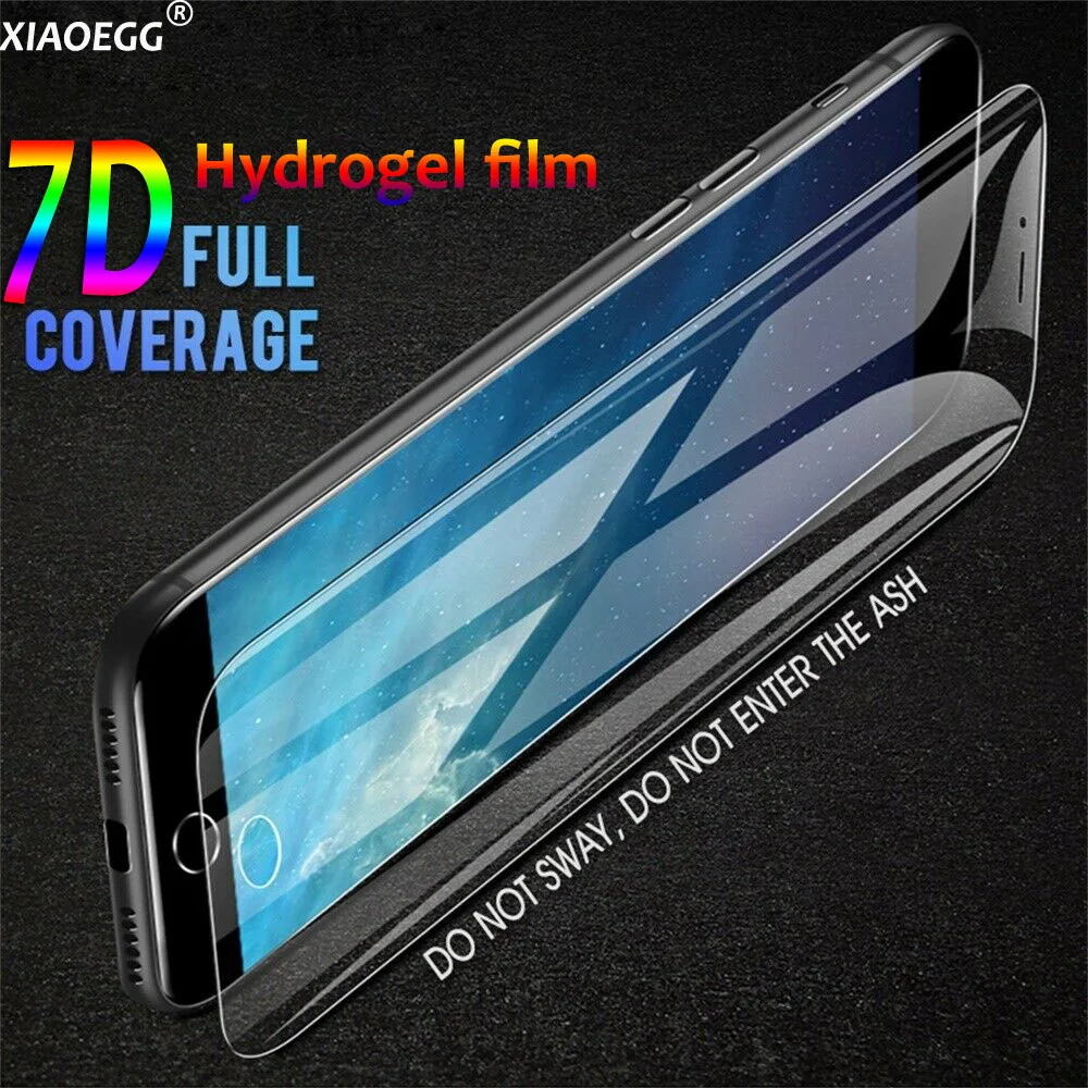 7D Гидрогелевая пленка для iPhone 6 7 XS MAX защита iphone 360 закаленное Полное покрытие