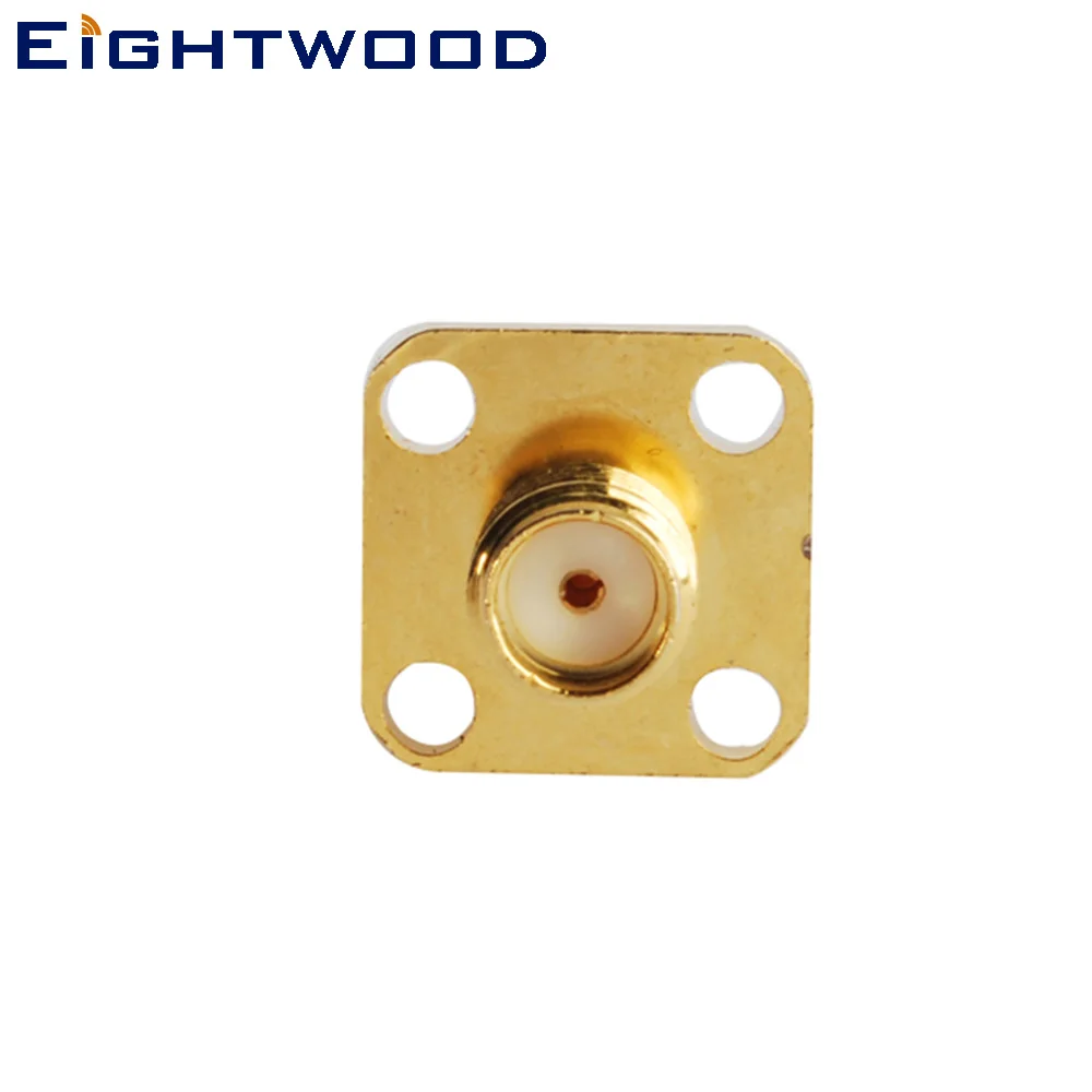 Eightwood 5PCS RP-SMA Jack Male RF Coaxial Connector Adapter Straight 4 Hole Panel Mount for Antenna Aerial Telecom PC/LAN | Автомобили и