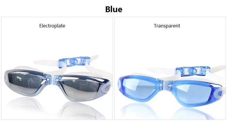 4 цвета гальванические/прозрачные очки для плавания водонепроницаемые регулируемые противотуманные очки для плавания