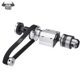 

DANIU Unpowered DIY Woodworking Cutting Grinding Spindle Trimming Belt JTO/B10/B12/B16 Drill Chuck Set lathe accessories