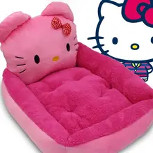 2 Размеры рисунок «Hello Kitty» ПЭТ теплое мягкое дом питания для собаки/кошки/кролик кровать Pet спальный лежак сумка для люблю собак и кошек мелких животных