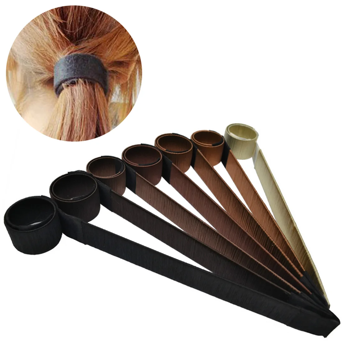 الشعر كعكة دونات الأزياء الفرنسية مجعد تصفيف الشعر Braider كليب عصا كعكة جديلة صانع تصفيف الشعر لوازم تصفيف الشعر كيت النساء