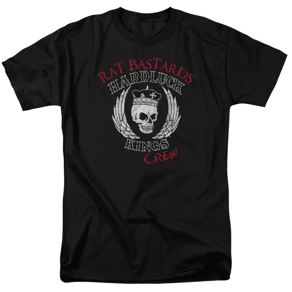 Hardluck Kings RAT BASTARDS LOGO Licensed Adult T-Shirt All Sizes Summer The New Fashion For Short Sleeve Cool xxxtentacion 2018 | Мужская