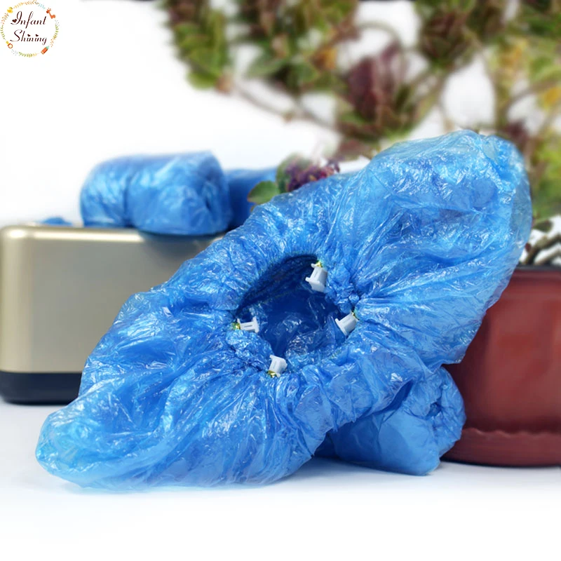  200 PCS PE Shoe Cover Machine Shoe Cover Blue Disposable Convenient And Comfortable Model House Hig