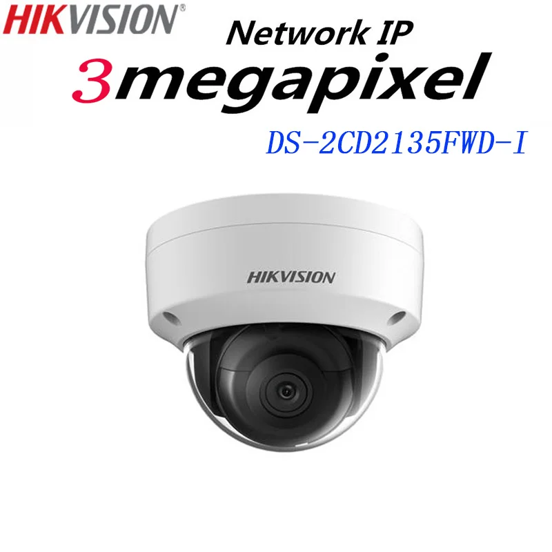

Hikvision English 3MP H.265+ Ultra-Low Light IP Camera DS-2CD2135FWD-I Dome CCTV Security Camera WDR POE IP67 1K10