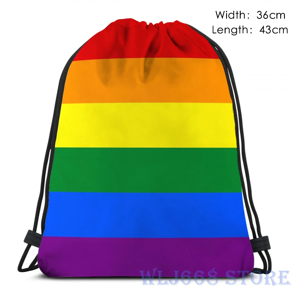 Забавный графический принт сумки на плечо для женщин геи ЛГБТ флаг на одно плечо, рюкзак для путешествий для мужчин спортивная сумка - Цвет: One Size