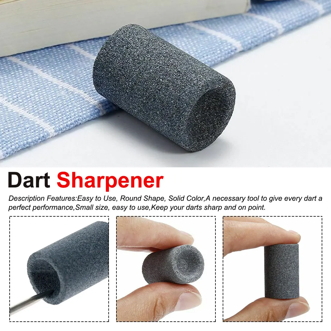 

9.5g round head dart sharpener steel pointed head dart accessories sandstone sharpener dart needle grinding machine