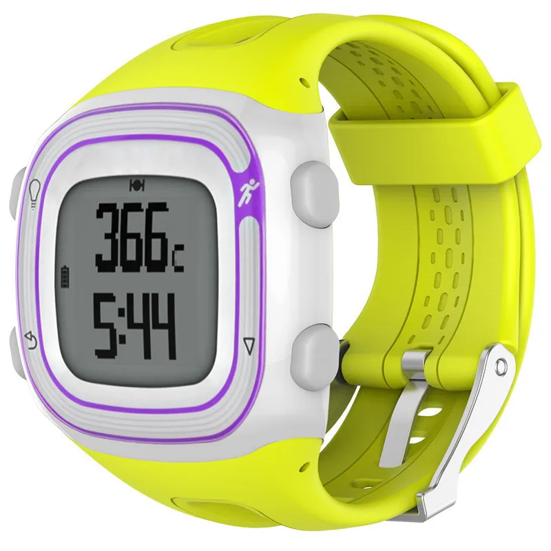 8 видов цветов Силиконовый Браслет Смарт часы ремешок для Garmin Forerunner 10 15 GPS бег