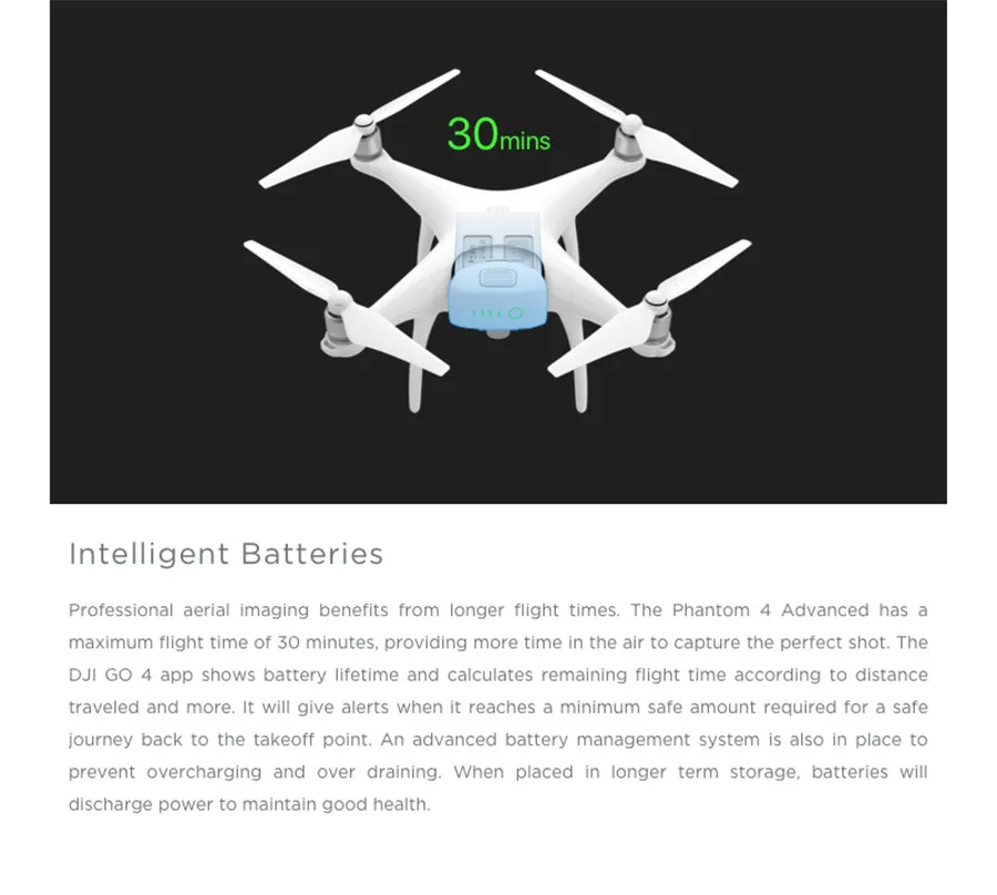 DJI Phantom 4 Advance камера Дрон FPV 4K Квадрокоптер визуальное отслеживание Следуйте за мной спортивный режим система обнаружения препятствий