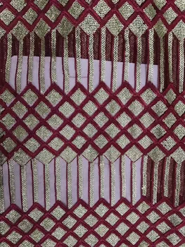 

African Stones Lace Fabric 2019 High Quality Lace French Net Embroidery Tulle Lace Fabrics For Nigerian Party Dress JFMA315