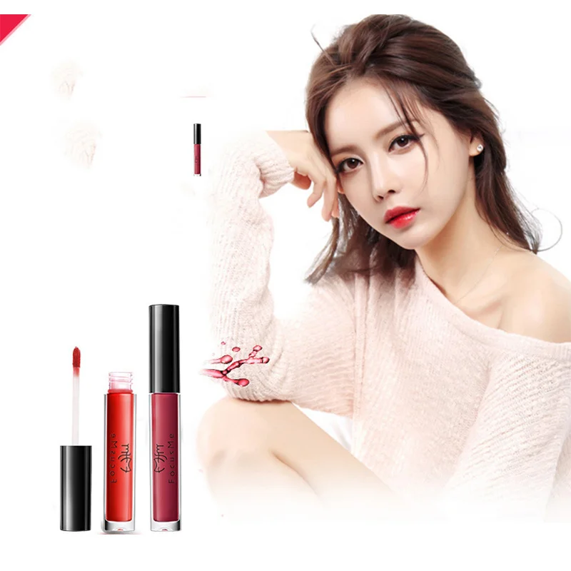 

Lip Gloss Lipstick Nude Waterproof Lasting Moisturizing Lip Glaze Lipstick Liquid Women Non-stick cup More lasting nature