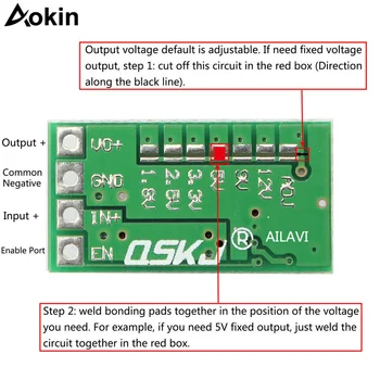 

Ultra-Small Mini DC-DC Step Down Power Supply Module 3A Buck Converter Adjustable 1.8V 2.5V 3.3V 5V 9V 12V for Arduino diy kit