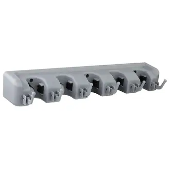

Mop Broom Holder Wall Mounted Kitchen Hanging Garage Utility Tool Organizers Storage Rack Commercial Bathroom Laundry Room Clo
