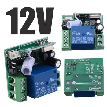 

DIY Wireless Relay Remote Control Switch Receiver Transmitter Light Garage Door Opener Switches DC 12V