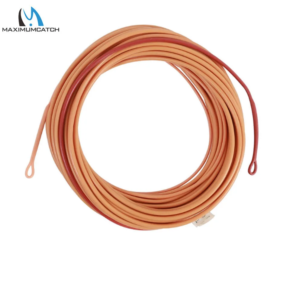 Maximumcatch SkagitMax 17-25FT 200-650gr ירי ראש טוס דיג קו דבש/חום צבע עם 2 לולאות מרותכות צף טוס קו