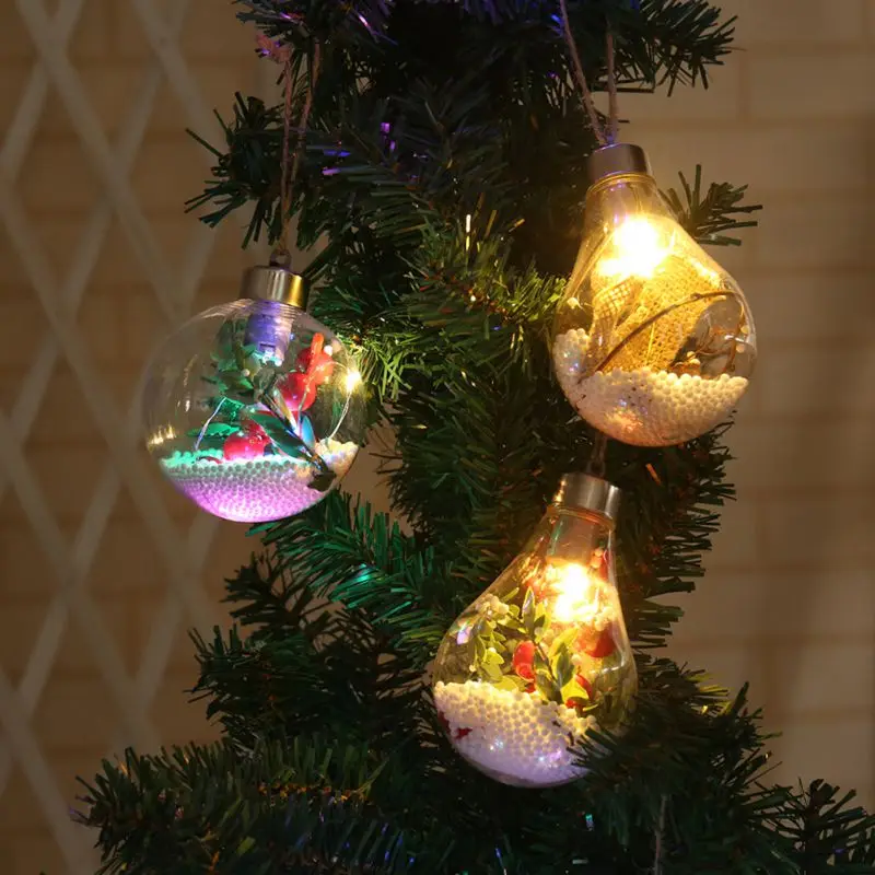 

Solar Ball Bulb Hanging Lamp Christmas Tree Decoration Home Bedroom Night Light Copper Wire Garden Pendant