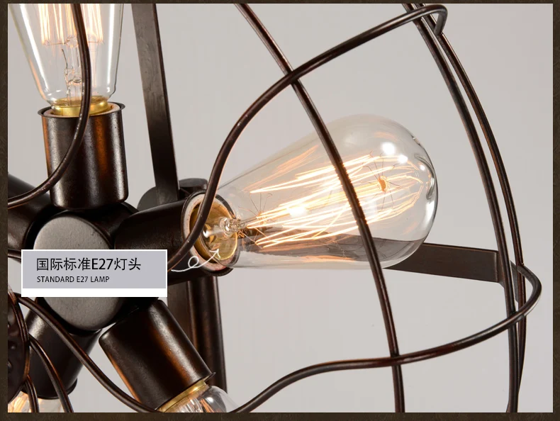 Промышленный Утюг вентилятор настольные лампы/огни творческий исследование Кафе Ретро Спальня Гостиная лампы освещения дома GY277