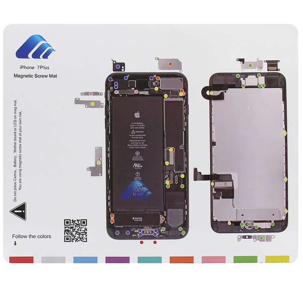 Профессиональный Руководство Pad для iPhone 8 8 плюс 7 plus 6s 6 5S 5 Магнитная винт Магнитный винтовой коврик мобильный телефон ремонт инструментов