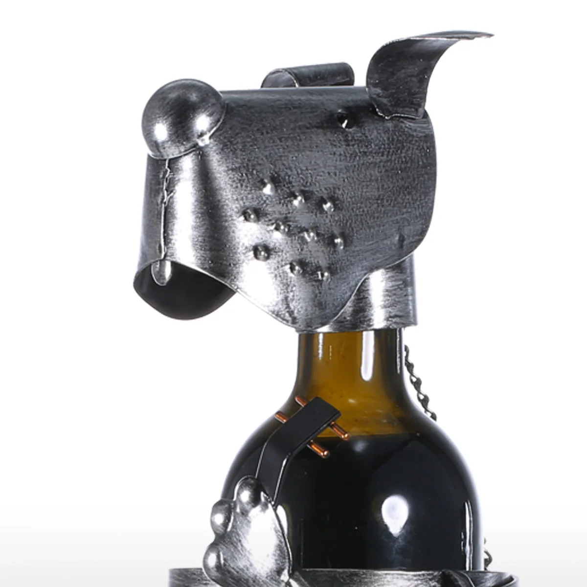 Tooarts щенок винный шкаф с музыкальной лентой Современная фигурка животного винные держатели креативный винный стенд подарок украшение дома аксессуары