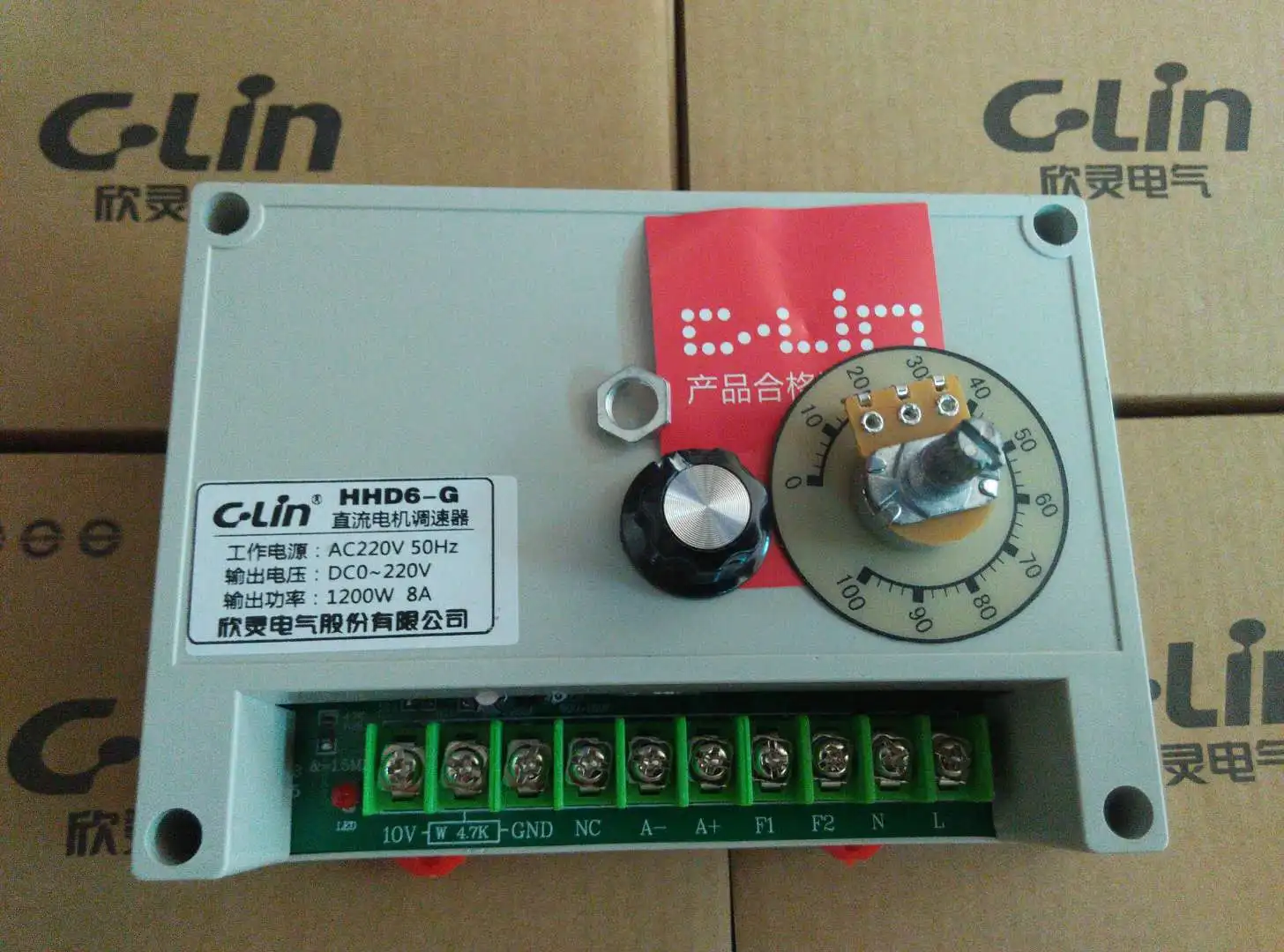 

motor controller C-Lin HHD6-G (HHD6-622) 1200W High Power DC Motor Speed Controller AC220V