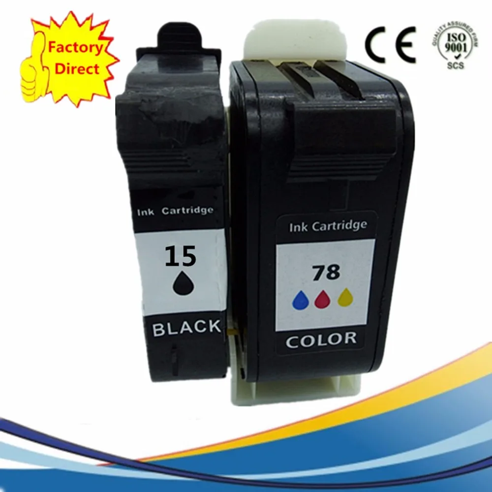 2 x Ink Cartridges Remanufactured For HP 15 78 XL 15XL HP15 HP78 Officejet 5110 5110A2l 5110v