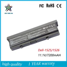 9cells 11 1V 7200mah High Quality New Laptop Battery for Dell 1525 1526 1545 1546