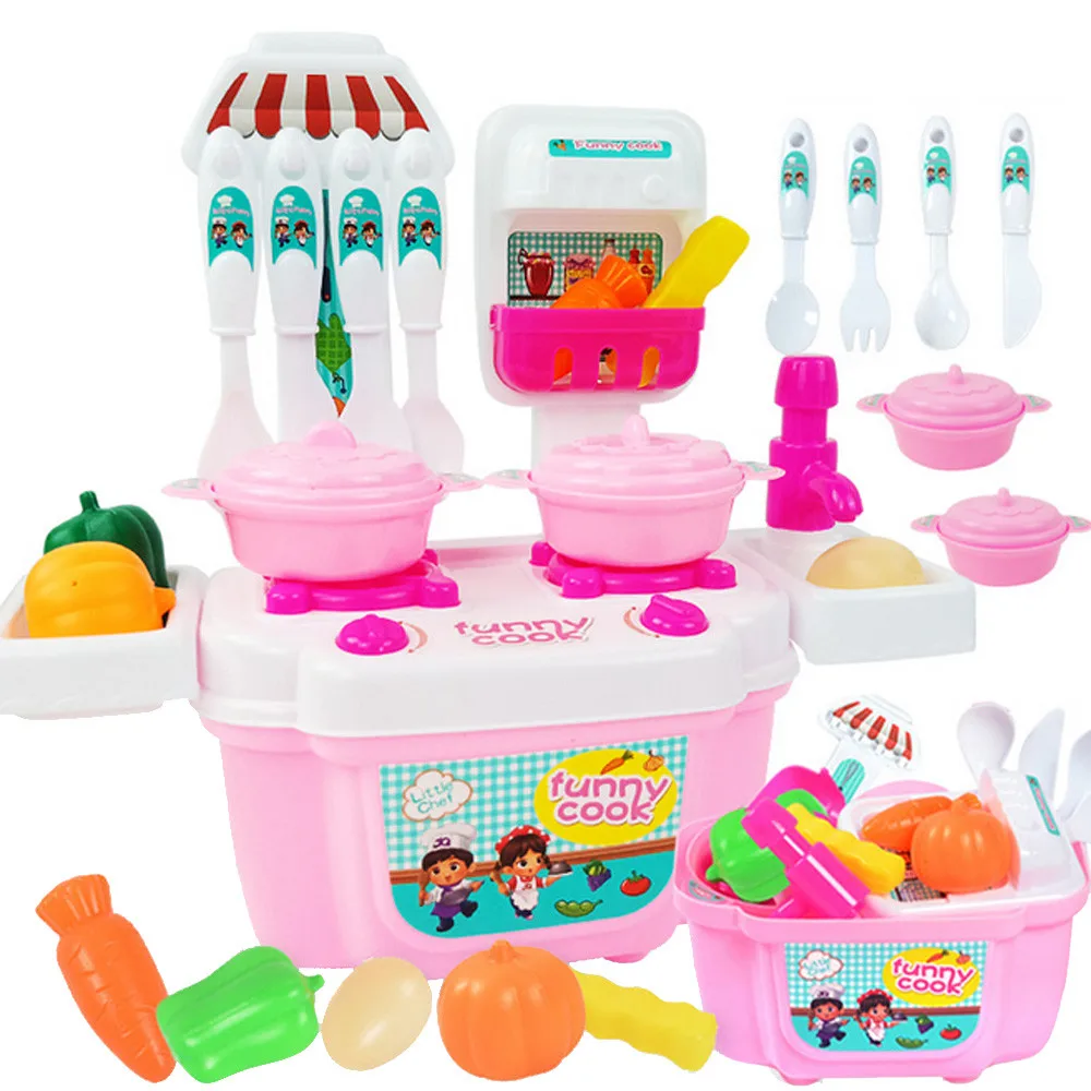 Горячая Распродажа, детские мини-игрушки для кухни, пластиковые игрушки для ролевых игр, детские игрушки с детьми, Кухонные Игрушки для приготовления пищи, набор для игр для девочек