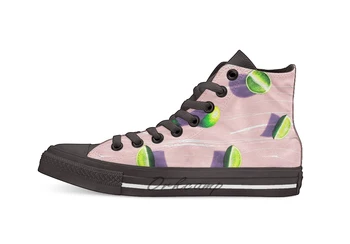 

fruit 10 Design breathable Casual High Top lace-up Canvas shoes sneakers
